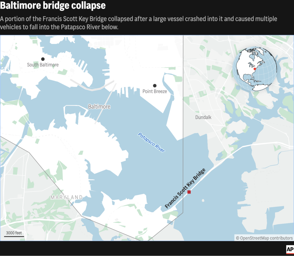 Happening: Baltimore’s Biggest Bridge Collapses After Cargo Ship Rams Into It