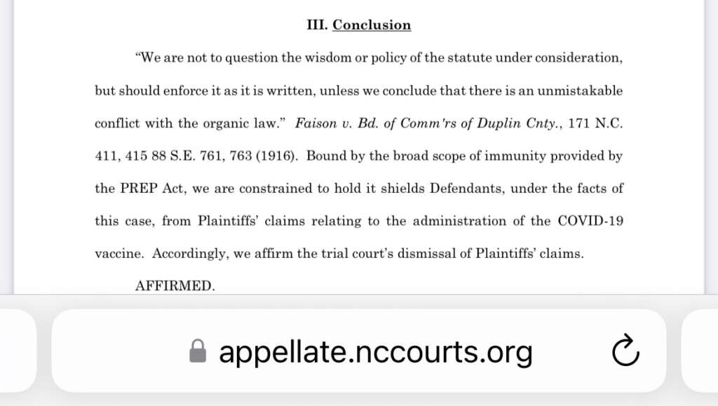 URGENT: A new court ruling shows the insane overreach of the PREP Act, which effectively bars ALL suits over the Covid jabs (not just against Pfizer/Moderna, against anyone)