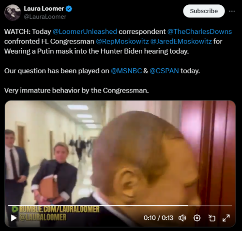 House Democrats Attempt Stirring Up Another Trump-Russia Hoax by Pulling an Immature Stunt of Wearing a Putin Mask in The Halls of Congress