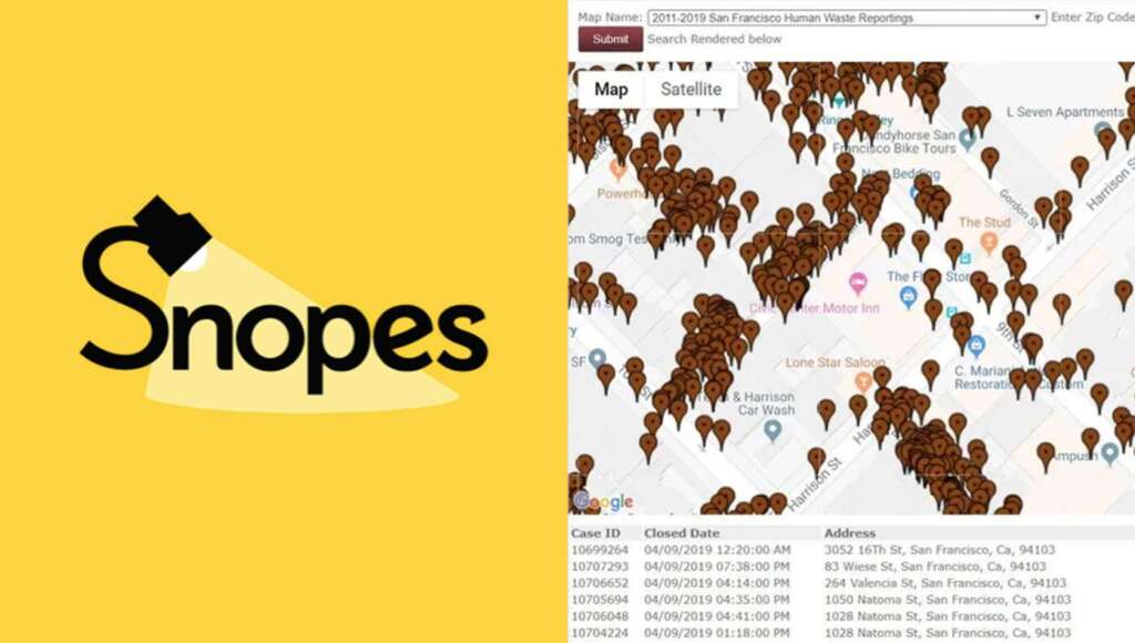 Snopes Journalists Announce Plans To Personally Fact-Check Entire San Francisco Poop Map (Satire)