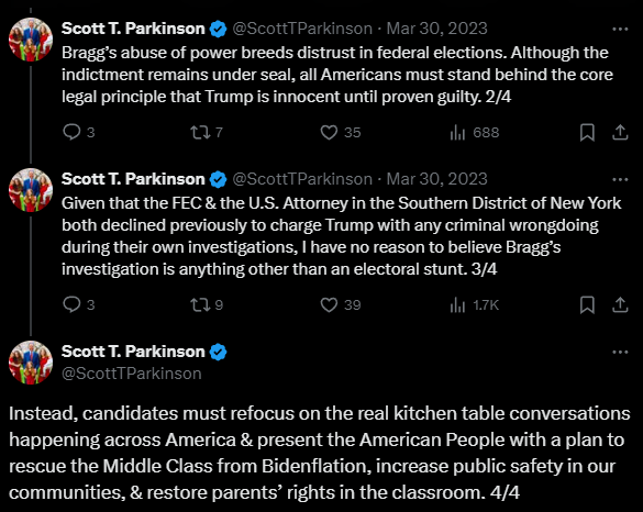 Meet Virginia U.S. Senate Candidate Scott Parkinson: A Proud Never Trumper Masquerading as a Trump Supporter