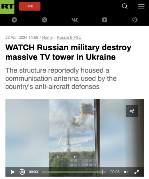 I Could Use More Triumphal Russian Headlines About Things Being Blown Up in the Ukraine