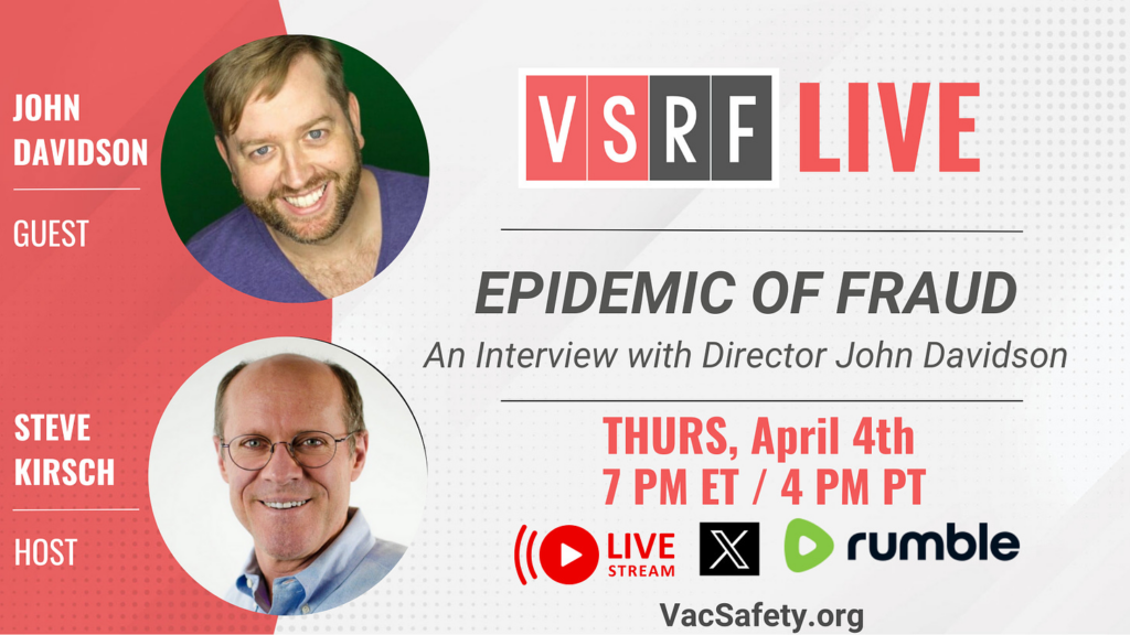 VSRF LIVE Tonight: Epidemic of Fraud – An interview with Hollywood director John Davidson