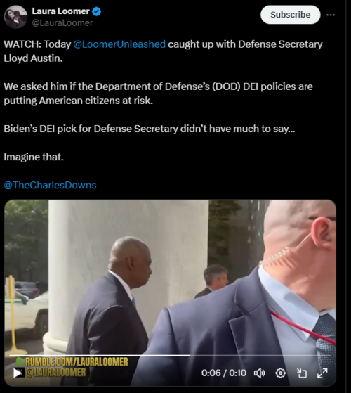 EXCLUSIVE: U.S. Secretary of Defense Lloyd Austin Refuses to Answer if DOD’s DEI Policies Put Americans Lives in Danger