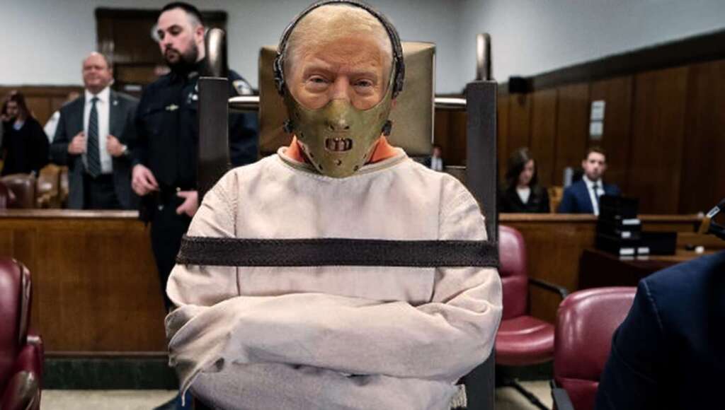 Trump Forced To Wear Hannibal Lecter Muzzle For Gag Order Violations (Satire)