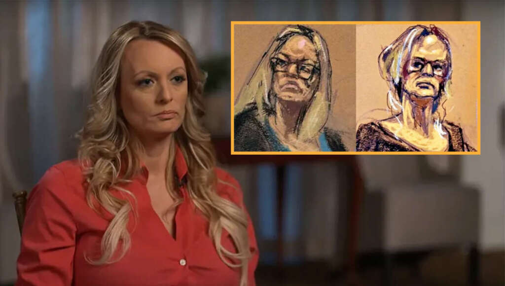 Stormy Daniels Offers Hush Money To Courtroom Sketch Artist To Please Stop Drawing Her (Satire)