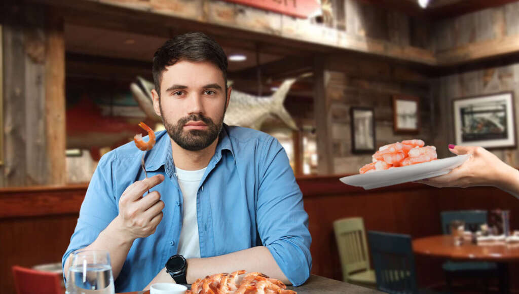 Local Hero Prevents Red Lobster From Closing Down By Continuing To Order Endless Shrimp (Satire)
