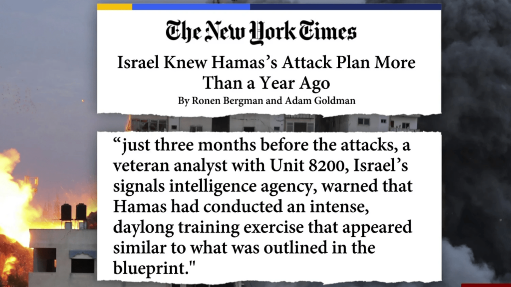May 5 –  Israel Complicit in Oct 7 Hamas Attack