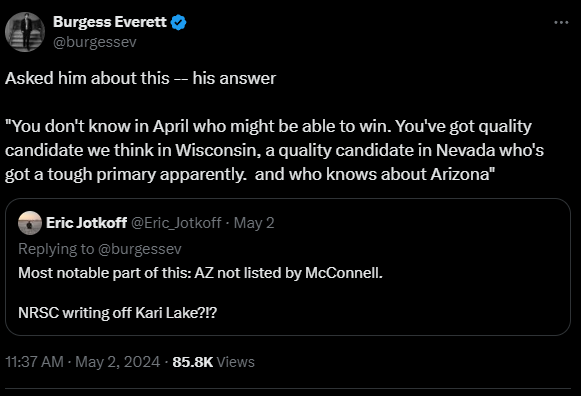 Uniparty Disarray: Mitch McConnell Attacks Kari Lake And Then Complains About His Hand-Picked Candidate Sam Brown “Facing A Tough” Nevada GOP Senate Primary