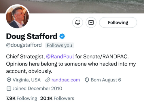 Rand Paul’s Chief Strategist Doug Stafford Is Working With RFK JR To Stab President Trump and MAGA In The Back