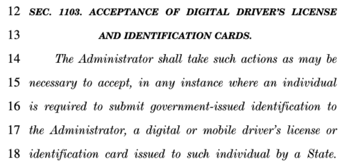 FAA Reauthorization Bill Approves Digital IDs