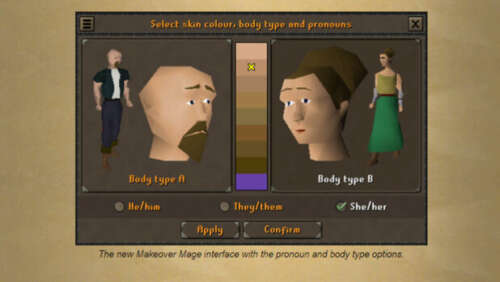 Old School RuneScape Removes Gender Options, Forces Pronouns on Players