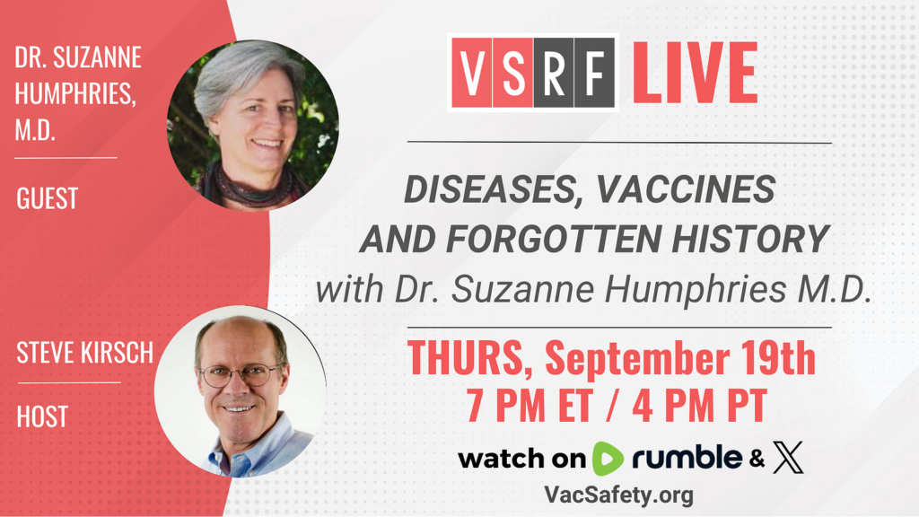 VSRF LIVE Tonight: Episode 144 – Dr. Suzanne Humphries, M.D.