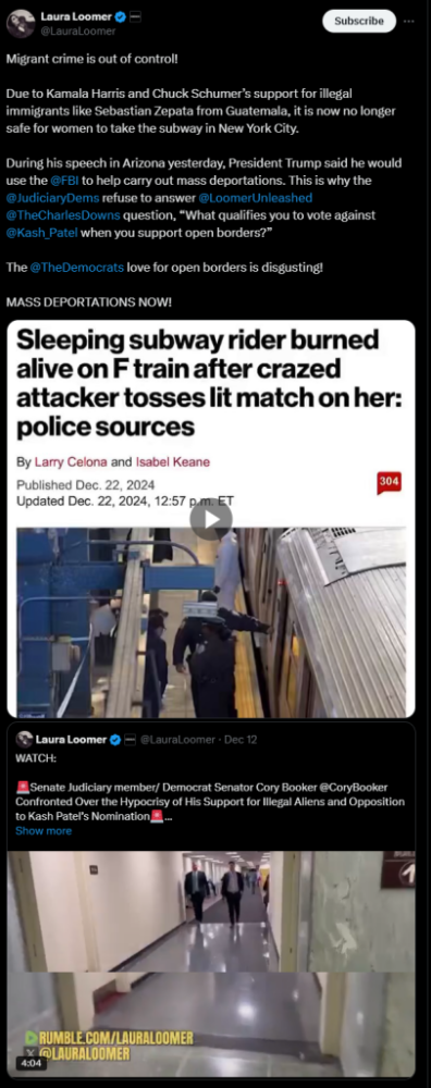 Illegal Immigrant Deported Under Trump Returns To America And Sets Woman On Fire In NYC Subway