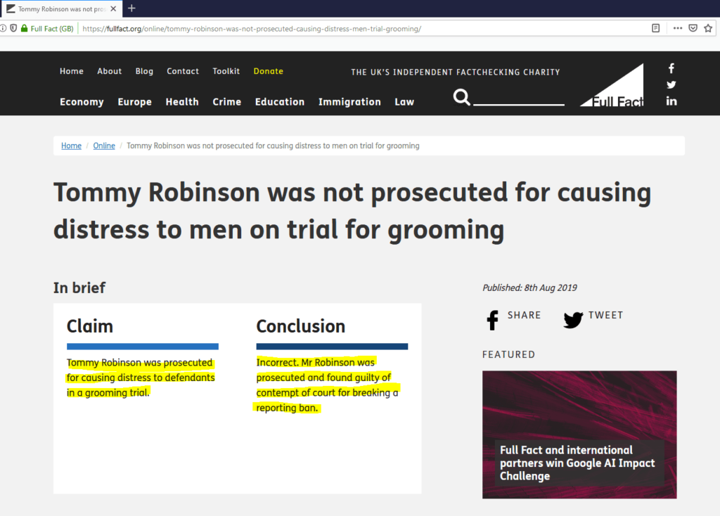 Fact-Checking Fallacious Fake Facts