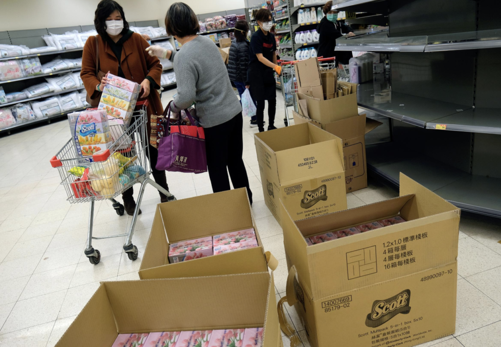 Panicked Hong Kongers Hoard Food, Water, Supplies Amid Coronavirus Hysteria