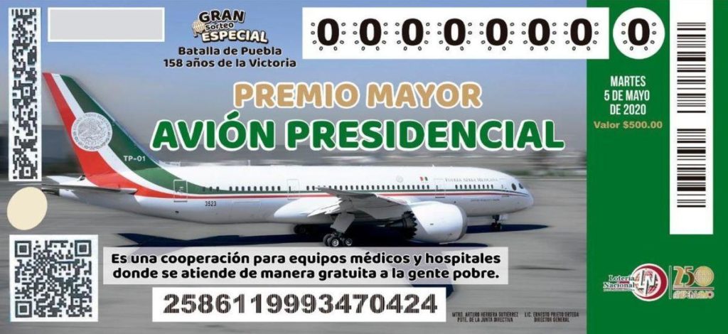 Mexico To Unload Presidential Jet, Sells $80 Million Of Raffle Tickets To Super Rich