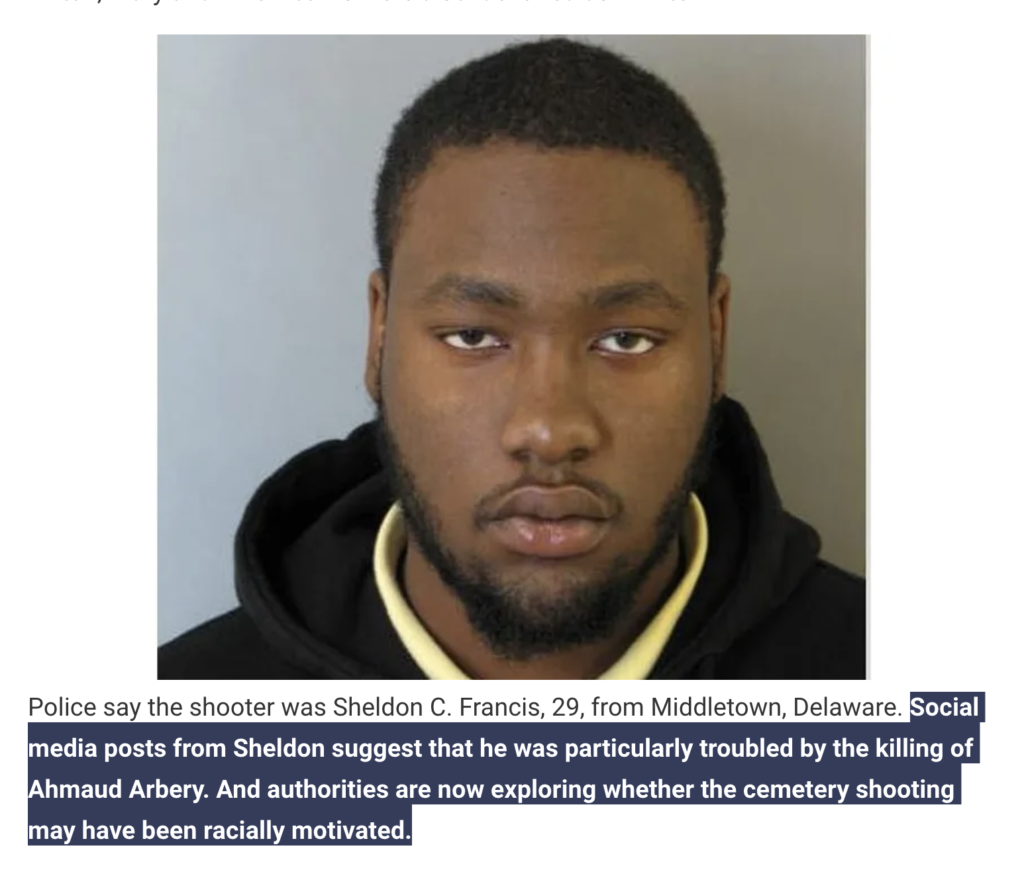 Elderly couple Assassinated in Cemetery — Reports Suggest Revenge For Ahmaud Arbery, Shooting May Have Been Racially Motivated