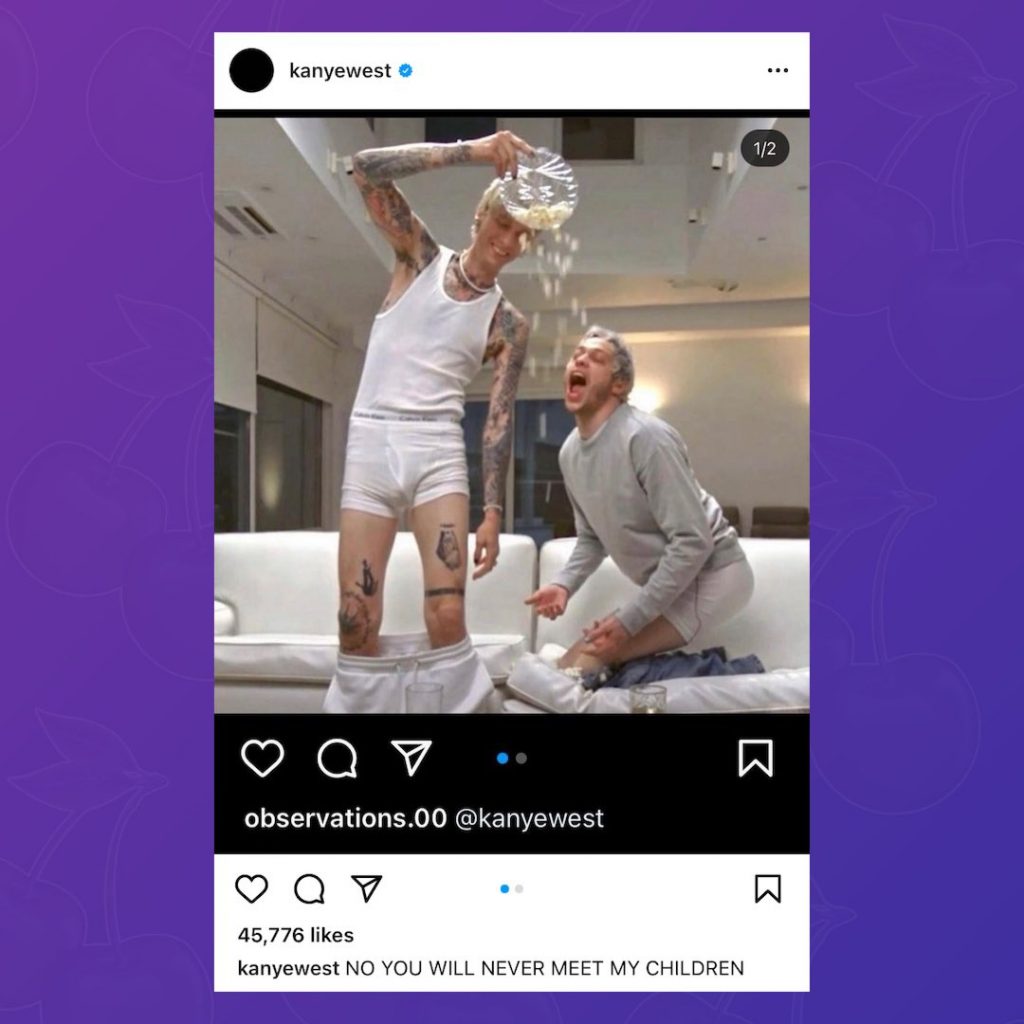 Kanye Suspended by Instagram After Angry Rant Prompted by His Daughter Being Allowed to Perform LGBT TikTok Routine