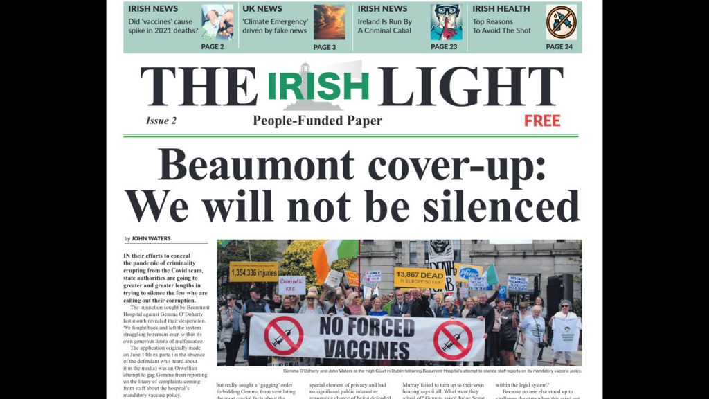 Thank You For All Of Your Incredible Support For The Irish Light