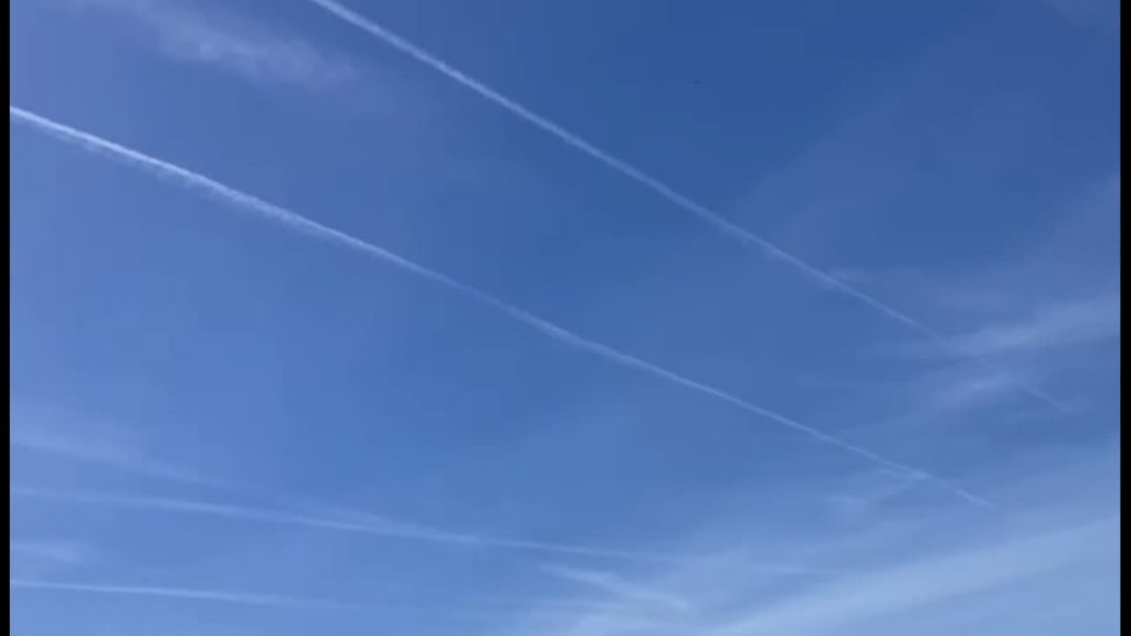 Intense Chemical Spraying And Sun-Dimming Cloud Formation Across Ireland (3 April 2022)