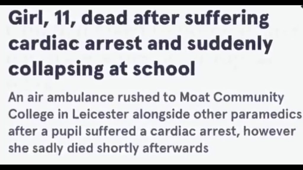 Children Collapsing And Dying After Vaccine