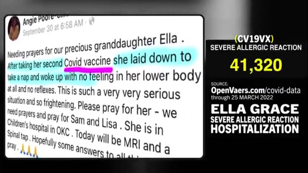 Another Child Struck Down By The Covid Vaccine