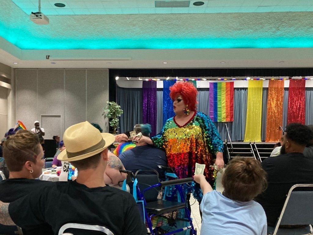 Libs of Tik Tok on Gab: ‘Children hand money to a drag queen at a “family-…’