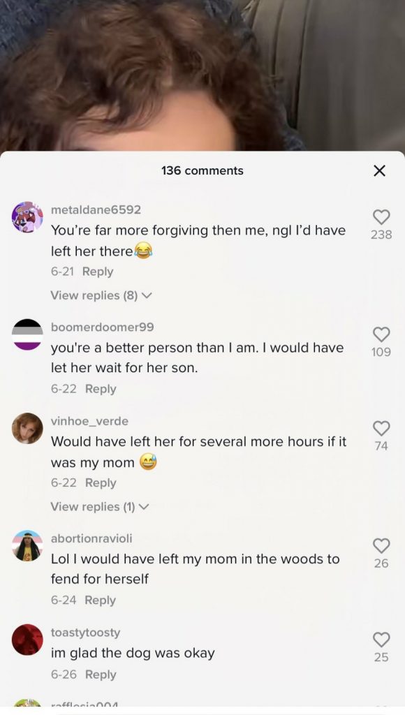 ‘Some of the comments:’