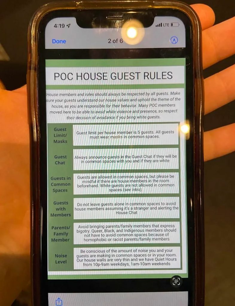 ‘UC Berkeley off-campus student housing bans white…’