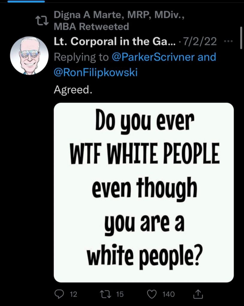 ‘This is what the director of DEI at Fairfield Pub…’