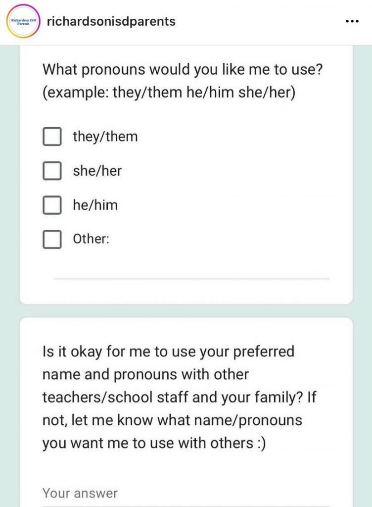 ‘Richardson ISD gave middle schoolers a questionna…’
