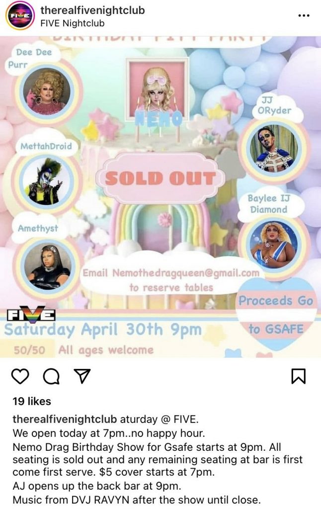 ‘The nightclub is so proud that they sold out for …’