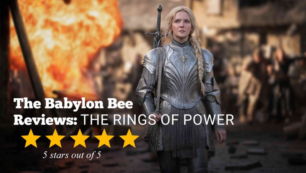 SATIRE – Rings Of Power Review: A Storytelling Atrocity With Bush-League Production And Acting So Bad, It’s Offensive. But There’s A Black Dwarf 5/5 Stars.