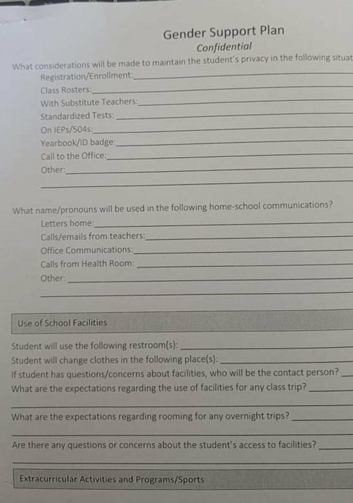 ‘Schools are rolling out ‘gender support plans’ wh…’