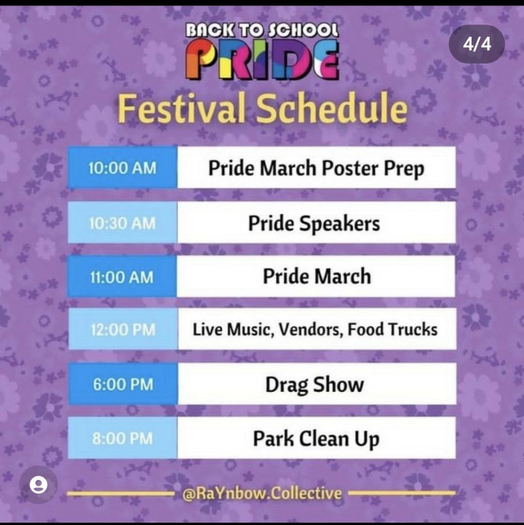 ‘“Back to school pride drag extravaganza” in Utah …’