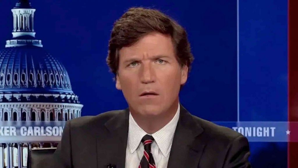 SATIRE – After Dismissing Warnings From His Mother, Tucker Carlson’s Face Is Now Stuck That Way