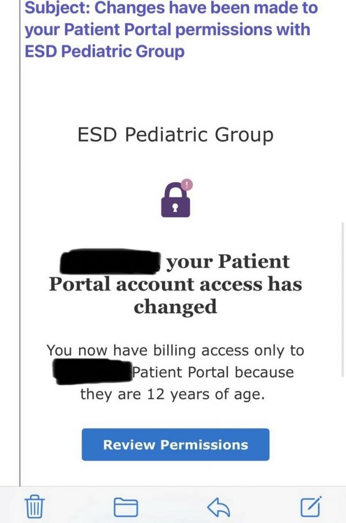 ‘Received this from a follower. ESD Pediatric Grou…’