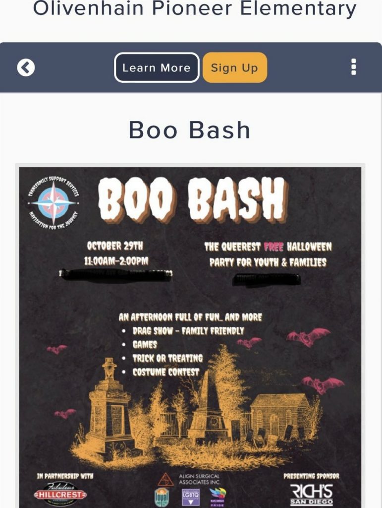 ‘Encinitas Union School District in CA emailed par…’