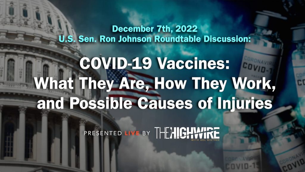 SENATOR RON JOHNSON HOSTS EXPERT FORUM ON COVID VACCINES