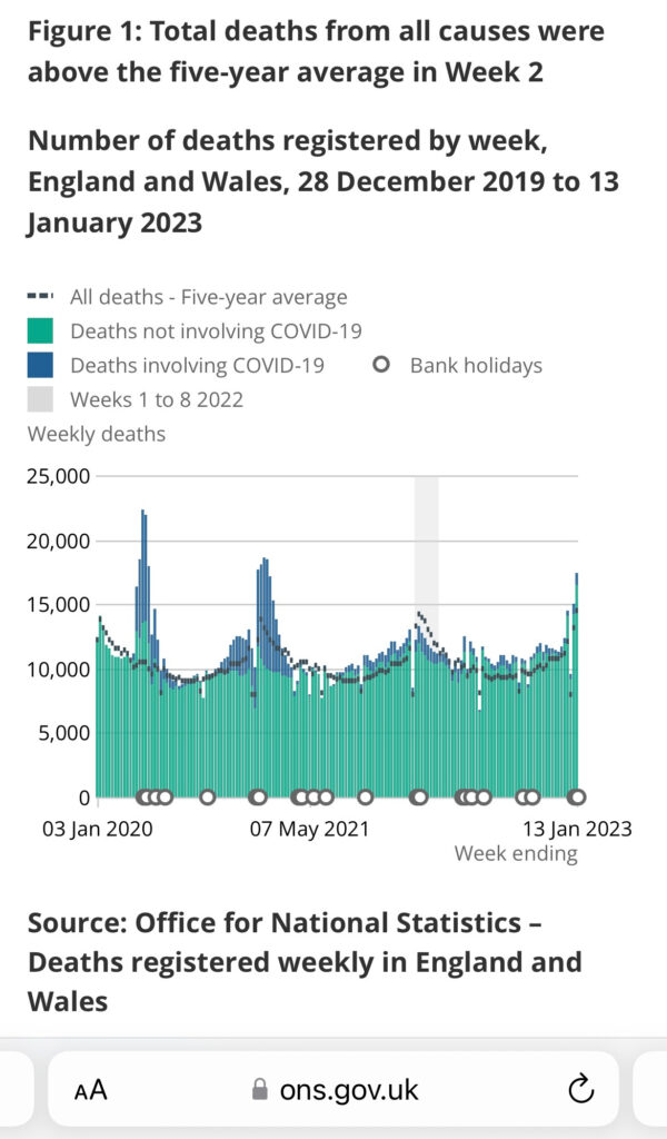 URGENT: Deaths in England surge again