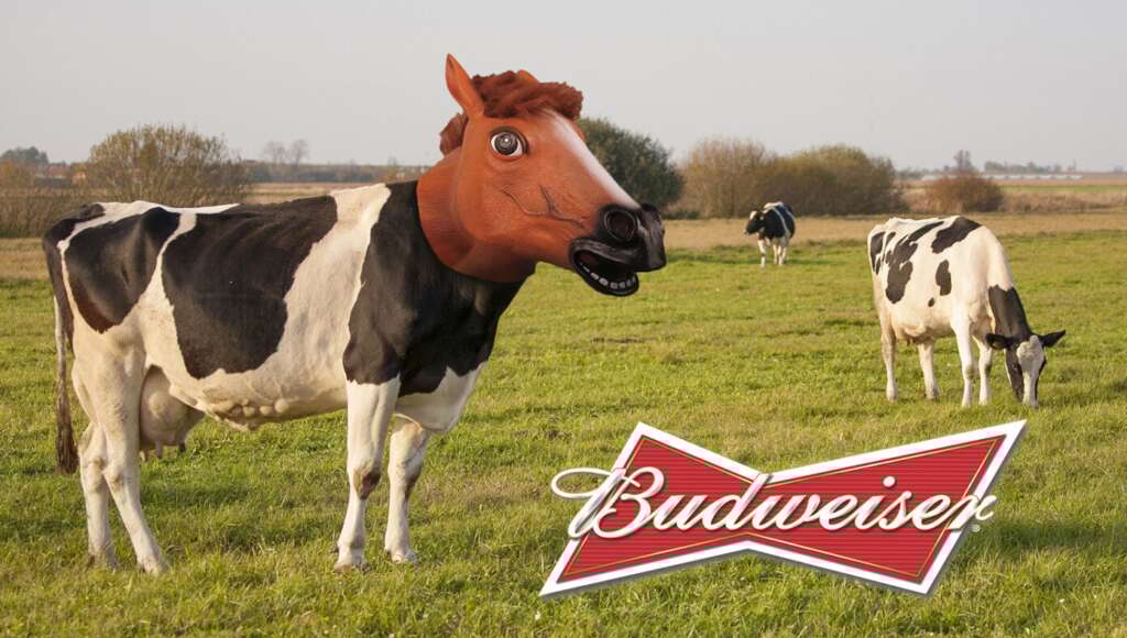 April 9 – Buttwiper Replaces Clydesdales With Cows Who Id as Horses