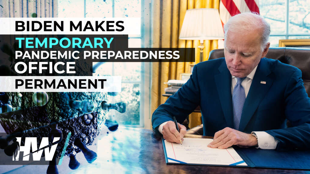 BIDEN MAKES TEMPORARY PANDEMIC PREPAREDNESS OFFICE PERMANENT.mp4