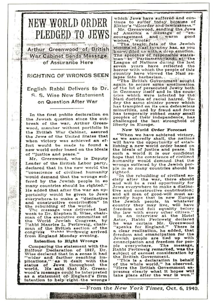 Dec 23 – World War Three “Pledged to Jews”