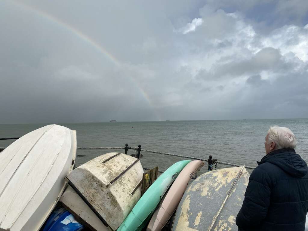 We went today to one of Kerry’s favourite spots on the Isle of Wight where she used to swim in the sea every morning until her illness prevented it