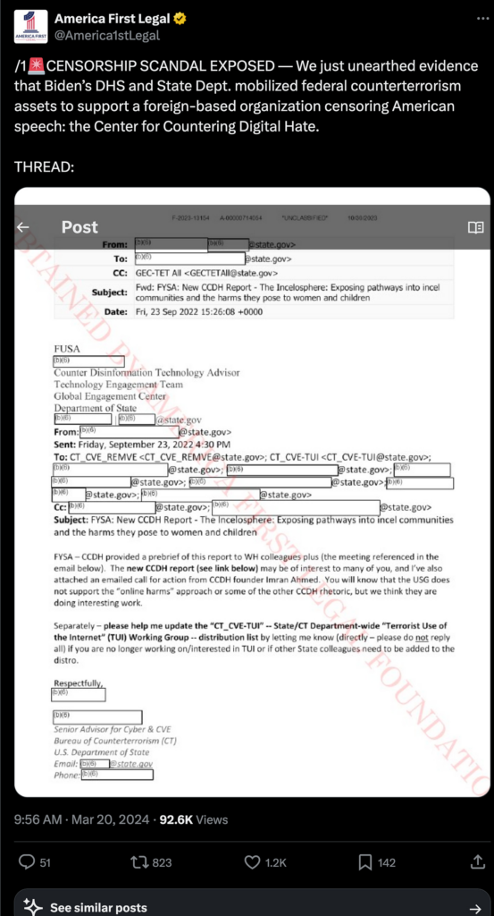 Why’s the Biden Regime Funding The CCDH?