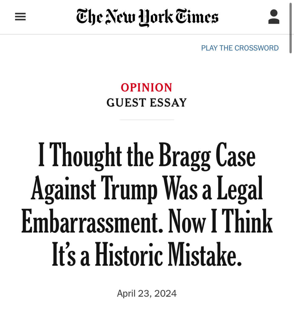 Should Donald Trump refuse to participate in his show trial in Manhattan?