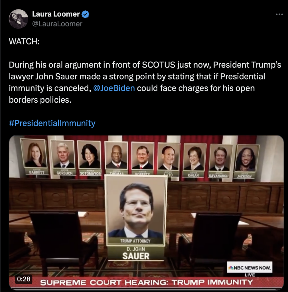 Liberal SCOTUS Justices Seem to Agree with Jack Smith’s Absurd Argument That President Trump’s Efforts to Secure America’s Elections Were Not an “Official Presidential Act”