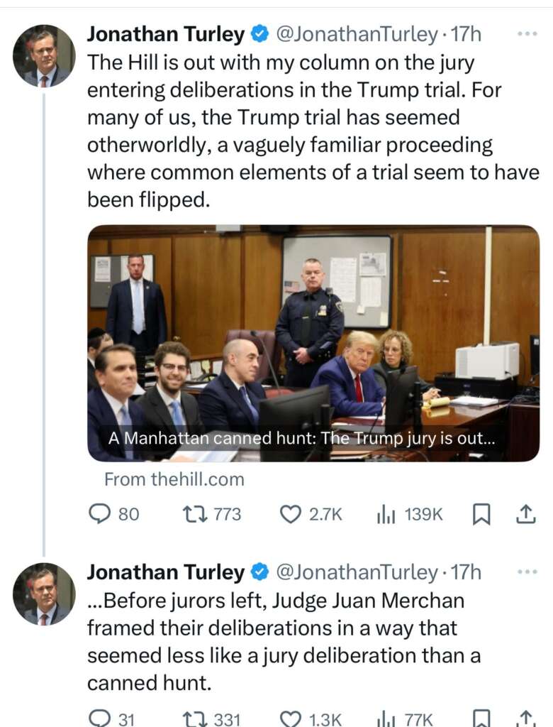 The show trial of Donald Trump is closing