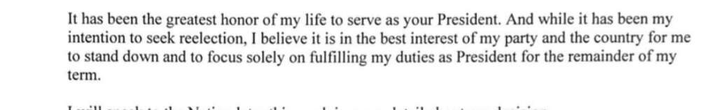 BREAKING: BYE BYE BIDEN